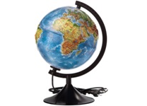 Глобус - d=21см "Классик" физический с подсветкой (Глобен)