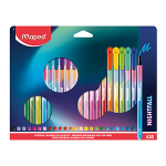 Фломастеры - 24шт. 0.8мм. "Nightfall" в блистере (Maped)