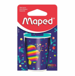 Точилка - 2 отверстия "Pixel Party" с контейнером (Maped)