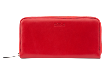 Портмоне кожаное женское - красный (Мальченок)