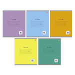 Тетрадь - А5  12л. крупная клетка "Однотонная серия" (Эксмо)