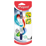 Ручка шариковая автоматическая - 4цв. в блистере (Maped)