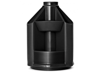 Подставка д/канцелярских принадлежностей "Mini Desk" вращающийся без наполнения черный (Стамм)