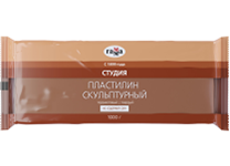 Пластилин скульптурный - 1кг. терракотовый "Студия" (Гамма)