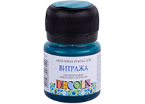 Краска акриловая д/витража - 20мл. бирюзовая "Декола" (Н.П.)