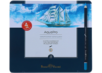 Карандаши в наборе цветные - 24цв. "AquaPro" в металлической упаковке (Bruno Visconti)