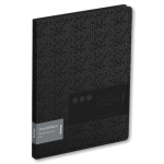 Папка с зажимом - А4 черный с внутр. карманом с рисунком "DoubleBlack" (Berlingo)