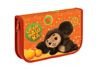 Пенал - 1 отд. пустой 200х130мм. "Чебурашка"  две откидные секции. (Мульти-Пульти)