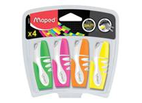 Маркеры текстовые в наборе - 4цв. мини в блистере (Maped)