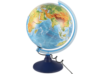 Глобус - d=25см "Классик Евро" физический с подсветкой (Глобен)