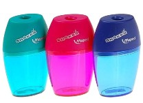 Точилка - 1 отверстие "Shaker" ассорти с контейнером (Maped)