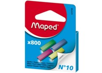 Скобы - №10  800шт. цветные (Maped)