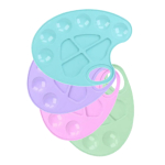 Палитра пластиковая - овальная "Цвета Прованса" (Проф-Пресс)