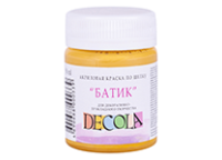 Краска д/шелка акриловая - 50мл. охра светлая "Декола" (Н.П.)