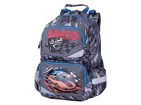 Рюкзак ортопедический д/мальчиков 41х28х20 см. серо-голубой "ANATOMIC NO LIMITS" (PULSE)