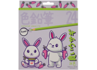 Карандаши в наборе цветные - 24цв. 4.0мм. "KAWAII ANIMALS" пластиковые (Bruno Visconti)