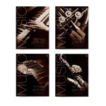 Тетрадь д/нот - А4 16л. (Альт)