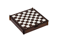 Игра настольная "Шахматы. Шашки" 21х21см. Конструктор (ТРИ СОВЫ)