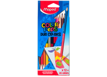 Карандаши в наборе цветные - 24цв. "Color'peps Duo" двусторонняя (Maped)