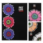 Тетрадь - А4  48л. клетка "Цветы" (Академия)