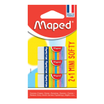 Ластики в наборе - 3шт. "Mini Softy" в блистере (Maped)