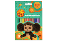 Фломастеры - 12цв. "Чебурашка" смываемые (Мульти-Пульти)