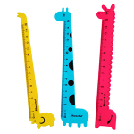 Линейка пластиковая - 15см. ассорти "Zoo" (Silwerhof)