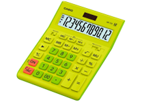 Калькулятор - 12раз. "CASIO" GR-12C-GN-W-EP салатовый (12 разрд.. 2 питание. 2 память. 155 x 210 x 33 мм) (АК Цент)
