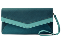 Портмоне кожаное женское - сине-бирюза "Верона" (Мальченок)