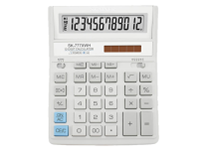 Калькулятор - 12раз. "SKAINER" SK-777XWH белый (пл.. 12 разрд.. 2 пит.. 2 пам.. 157 x 200 x 32 мм) (SKAINER)