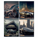 Тетрадь - А5  96л. клетка "АВТОМОБИЛИ" (Маяк)