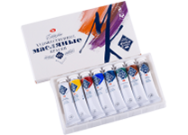 Краски масляные в наборе -  8цв. 18мл. "МК" (Н.П.)