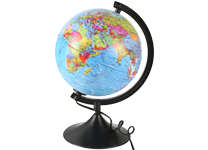 Глобус - d=21см "Классик" политический с подсветкой (Глобен)