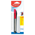 Макетный нож -  9мм. ширина лезвия "Start" +10шт. лезвия в блистере (Maped)