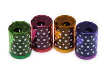 Точилка - 1 отверстие ассорти "EASYSHARP" с контейнером циллиндрическая (Bruno Visconti)