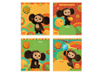 Тетрадь - А5  12л. клетка "Чебурашка" (Мульти-Пульти)