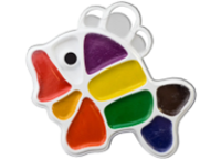 Краски акварельные -  9цв. "Рыбка" без кисти пласт.уп. (Луч)