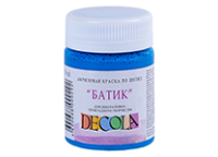 Краска д/шелка акриловая - 50мл. небесно-голубая "Батик - Декола" (Н.П.)