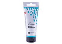 Краска акриловая - 120мл. изумрудная зеленая "Сонет" (Н.П.)